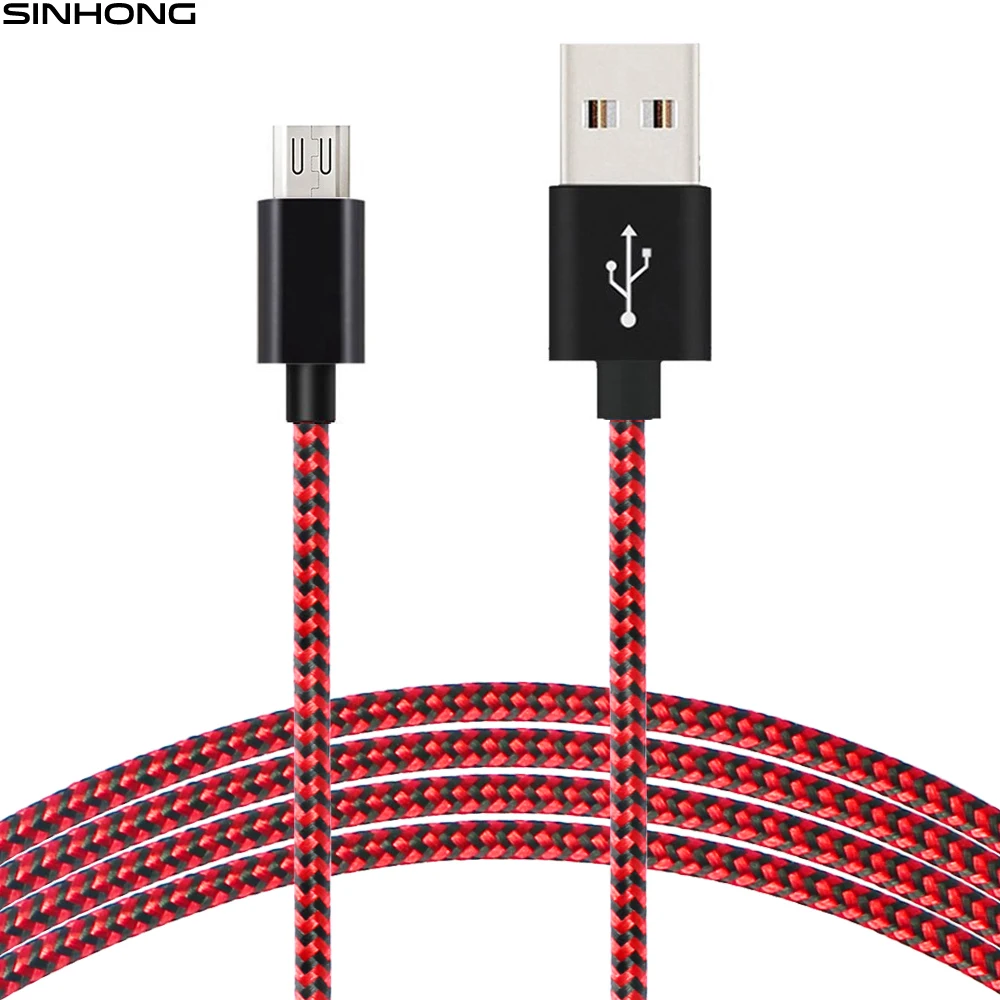 1 м 2 3 красочные длинные Micro Mini USB кабель плетеный нейлоновый Кабо быстрое зарядное