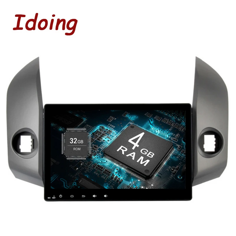 Idoing 2Din10. 2 &quotАвтомобильный gps плеер Android8.0/7 1 для Toyota RAV4 09 12 сенсорный экран