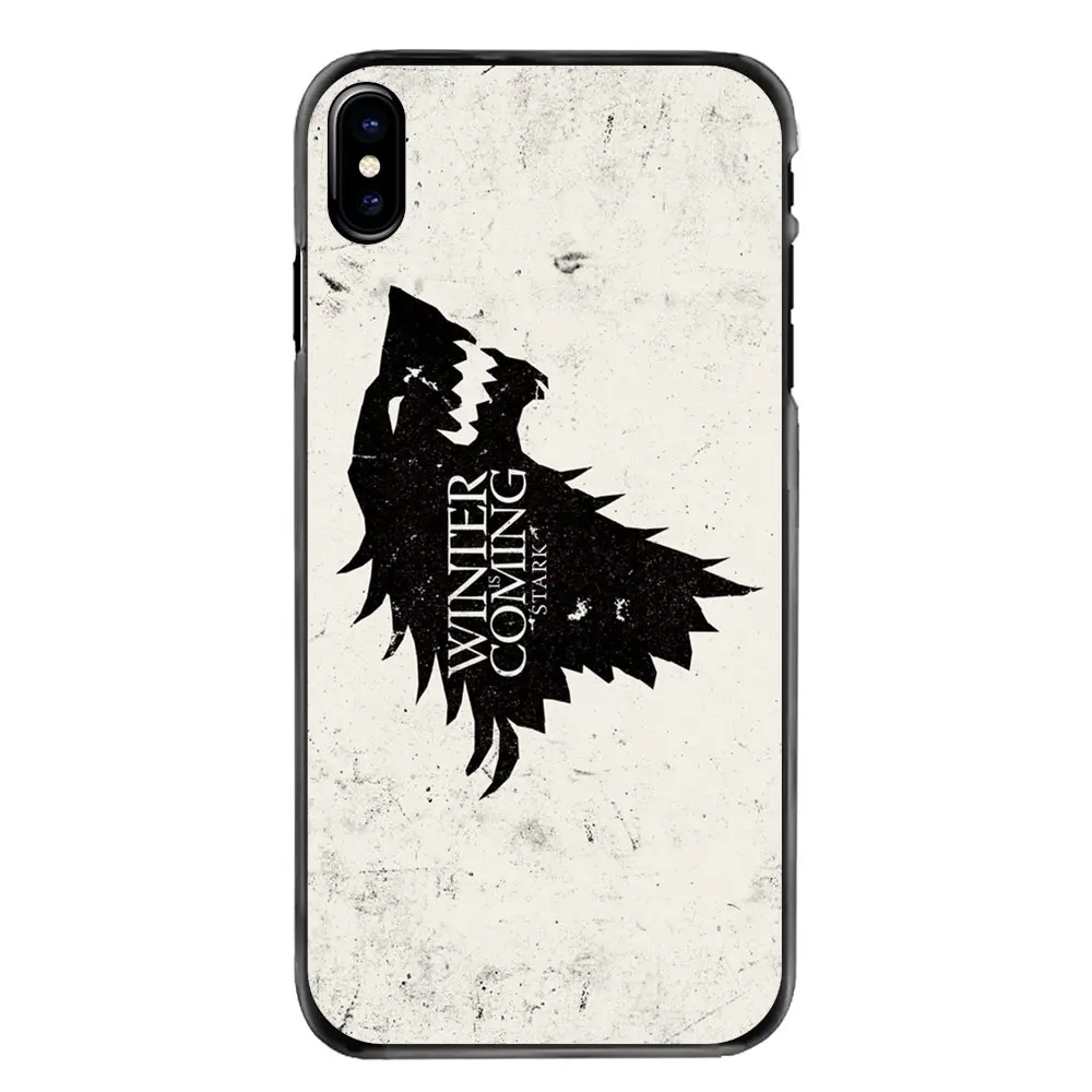 Games of Thrones GOT House Stark Logo Accessories Bag Case For iPhone 4 4S 5 5S 5C SE 6 6S 7 8 Plus X XR XS Max iPod Touch |