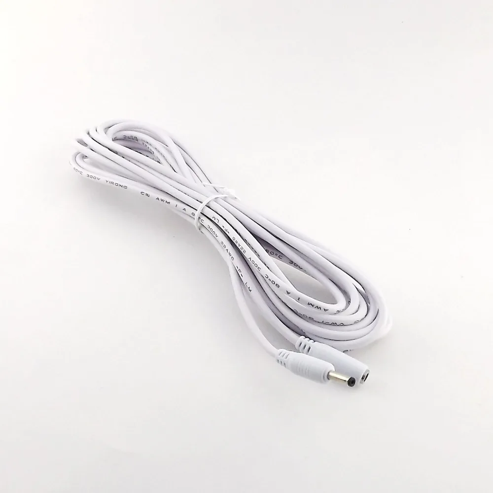 10 шт. DC Power 3 5 мм x 1 35 кабель-удлинитель для камеры футов/3 фута/10 футов/5 м белый |