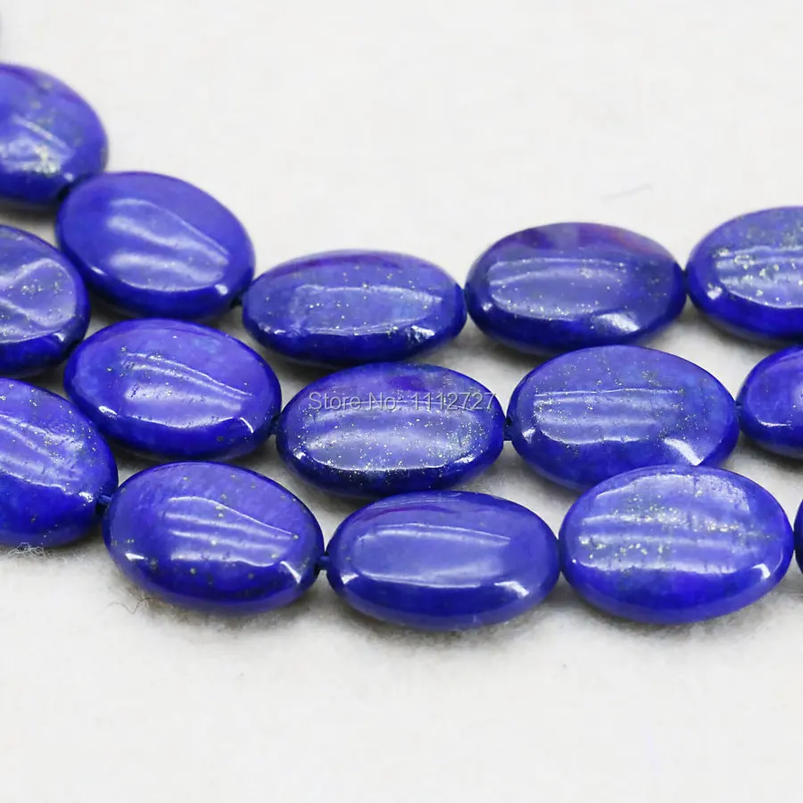 15x20 мм Lapis lazuli в форме эллипса аксессуары для рукоделия свободные шарики