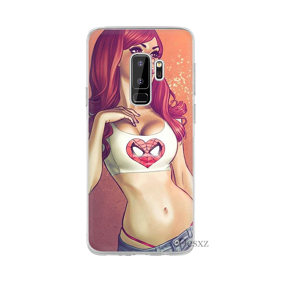 Флирт сексуальный gir чехол для Samsung M10 M20 M30 M40 S6 S7 Edge S8 S9 S10 Plus S10e Note 8 9 10 милый