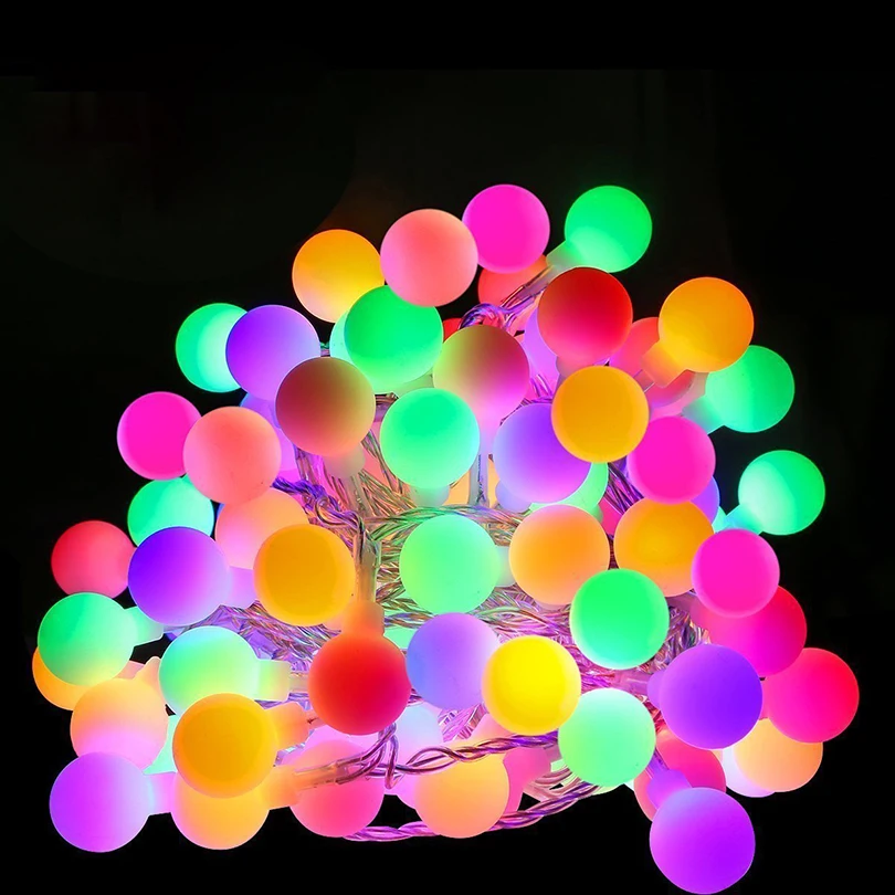 Grnflash 10 м 100LED шаровая гирлянда изменяемый цвет 8 моделей Сказочная на Рождество