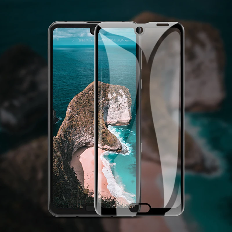 2 шт 3D изогнутое закаленное стекло для Sharp Aquos R3 полное покрытие экрана Защитная