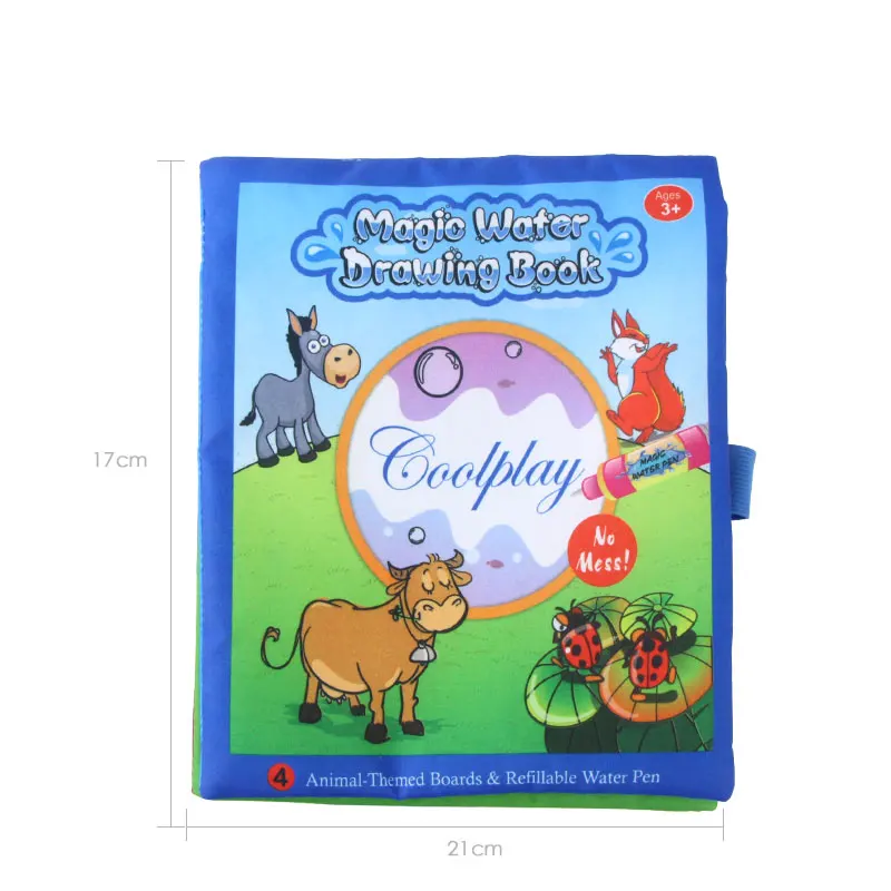 Animals Water Drawing Book &amp 2 Magic Pens Non-toxic Coloring Board Doodle Reusable Mat for Kids Educational Learning Toys | Игрушки и