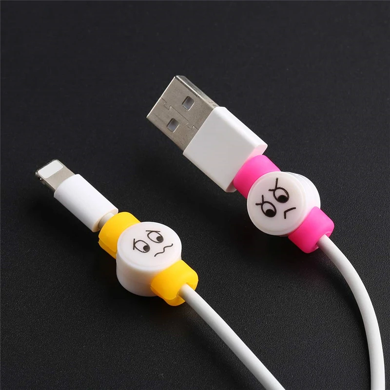 Мультяшный кабель протектор для передачи данных Usb зарядное устройство