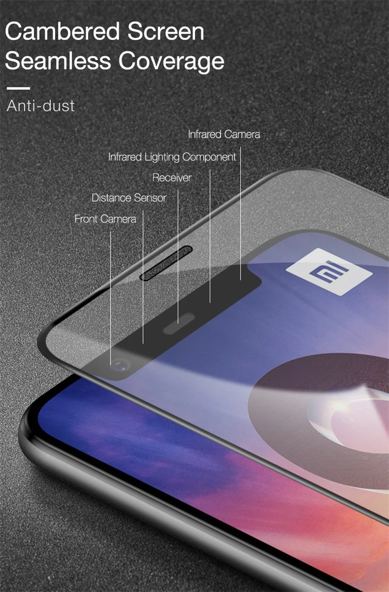 CAFELE 4D полное покрытие экрана протектор для Xiao mi 8 se mi 9 A2 красный mi Note7 закаленное стекло 9H HD прозрачное против царапин