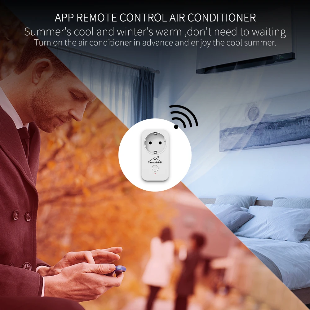 Timethinker Умный дом WiFi Разъем питания для Apple Homekit ALexa Google Home APP Siri голосовой пульт