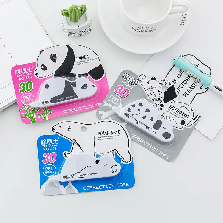Милый медведь Kawaii собака коррекция ленты канцелярские студентов ребенка подарок