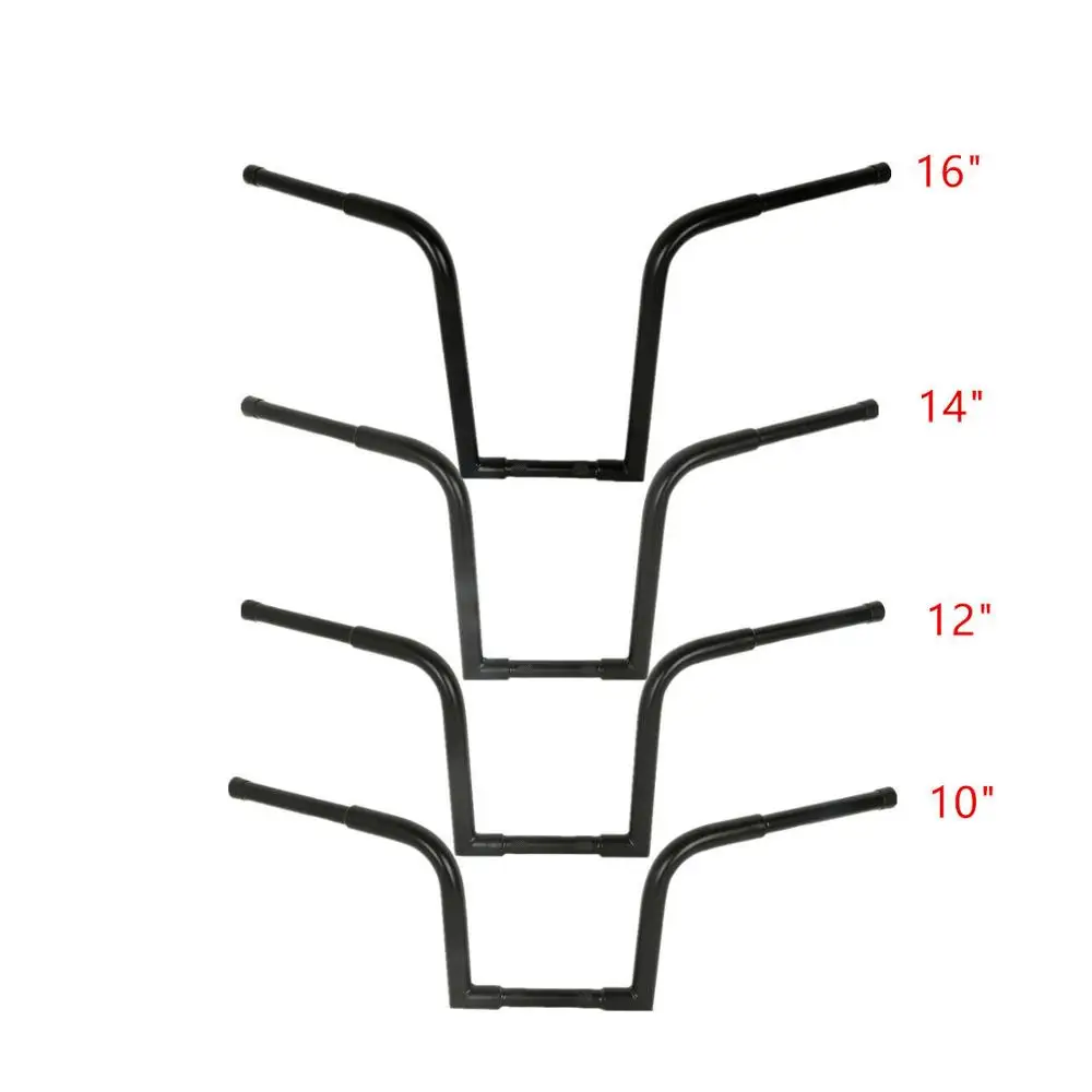 Мотоцикл 10 &quot12&quot 14 &quot16&quot Rise 1 1/4 &quotFat Ape Hangers Bars handlebar для Harley Softail Sportster XL883 1200 FLST FXST