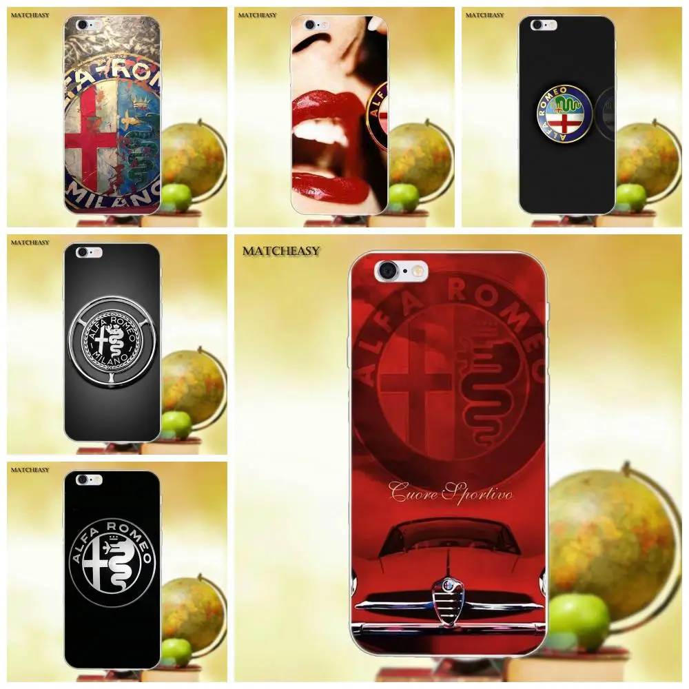 Мягкая Капа чехол Alfa Romeo итальянский для Apple iPhone X XS Max XR 4 4S 5 5C SE 6 6S 7 8 Plus | Мобильные