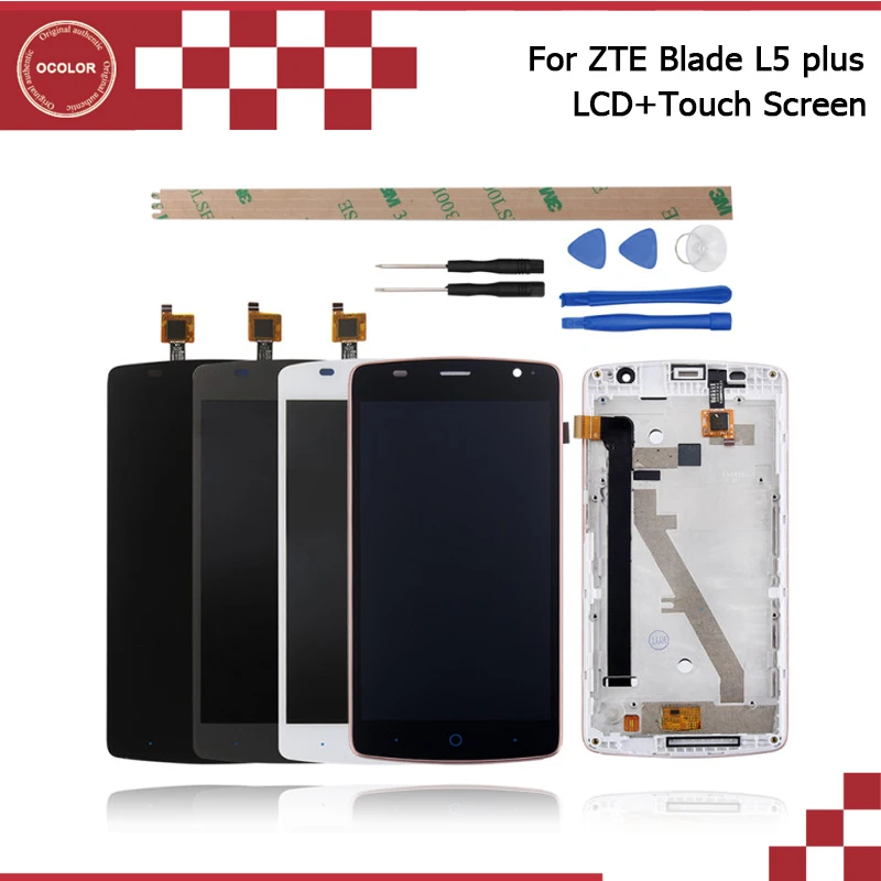 Ocolor для zte Blade L5 Plus ЖК дисплей и сенсорный экран с рамкой в сборе ремонтная часть