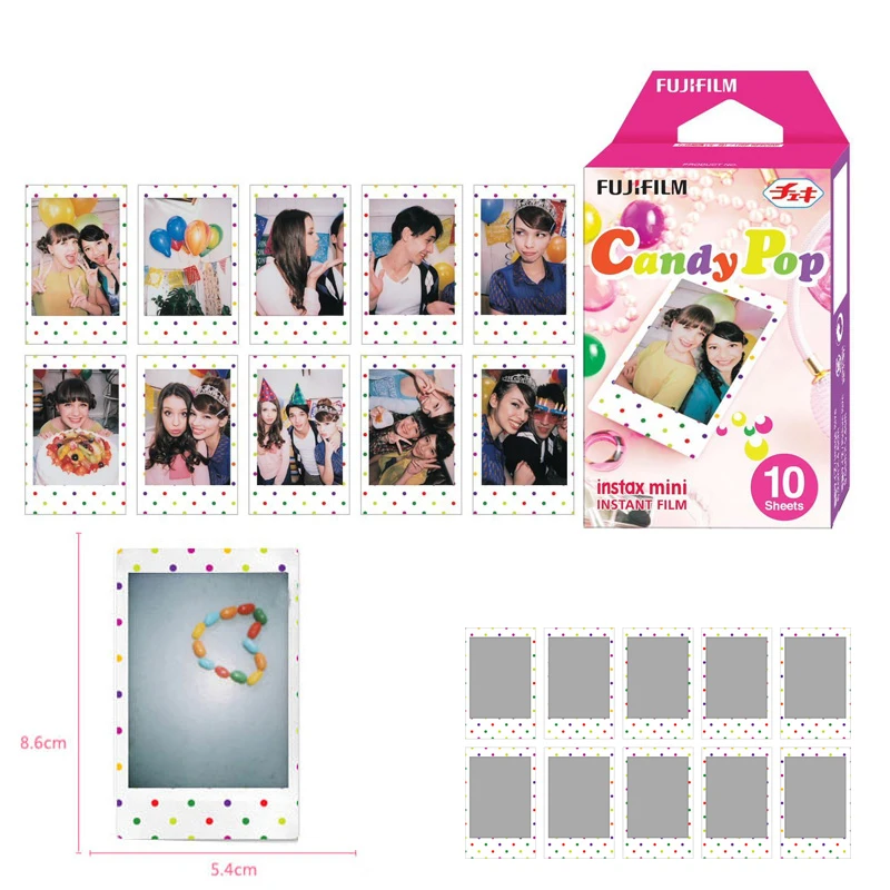 Оригинальная цветная пленка Fujifilm Instax Mini для Fuji 9 8 7s 7c 70 90 25 50 мгновенная камера