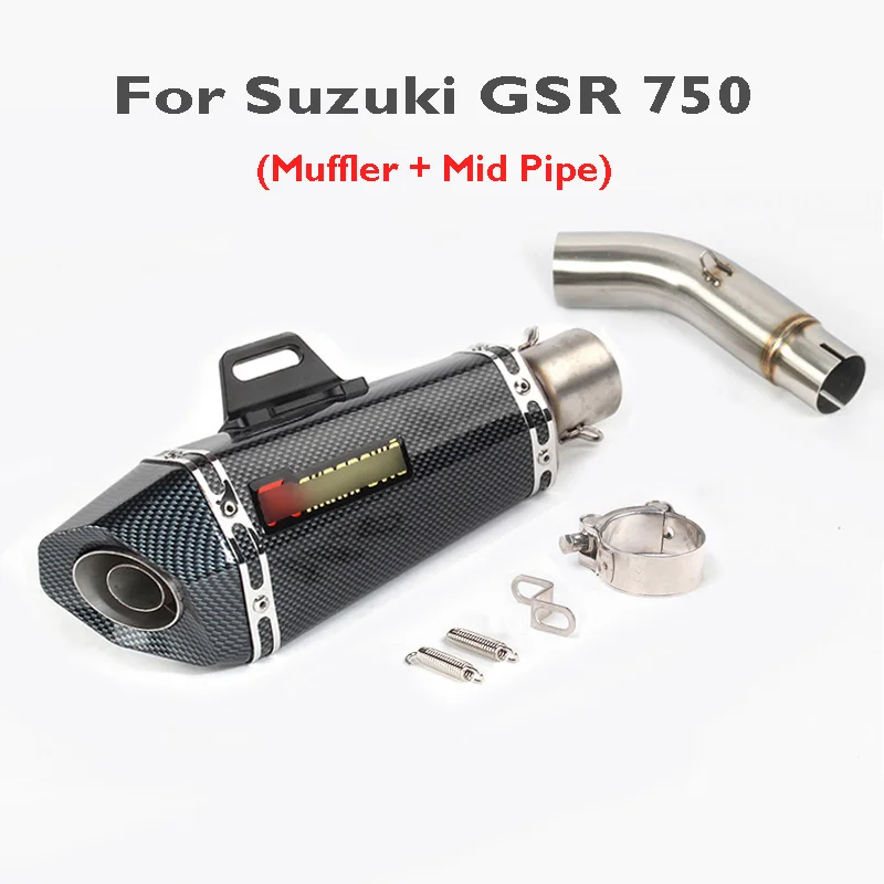 Глушитель выхлопной системы GSR 750 для мотоцикла выхлопная система с наконечником