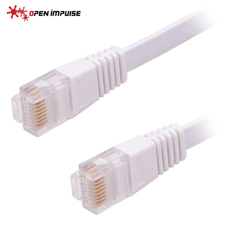 Полностью медный CAT5e плоский UTP Ethernet сетевой кабель RJ45 патч LAN для маршрутизатора