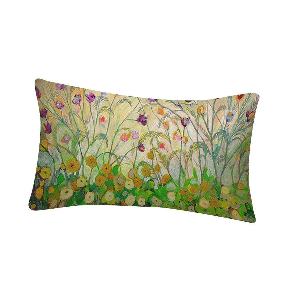 ISHOWTIENDA 30*50 cartoon Bird Flower Printing Sofa Bed Home Decoration Festival pillow cover case Cushion home decor | Дом и сад