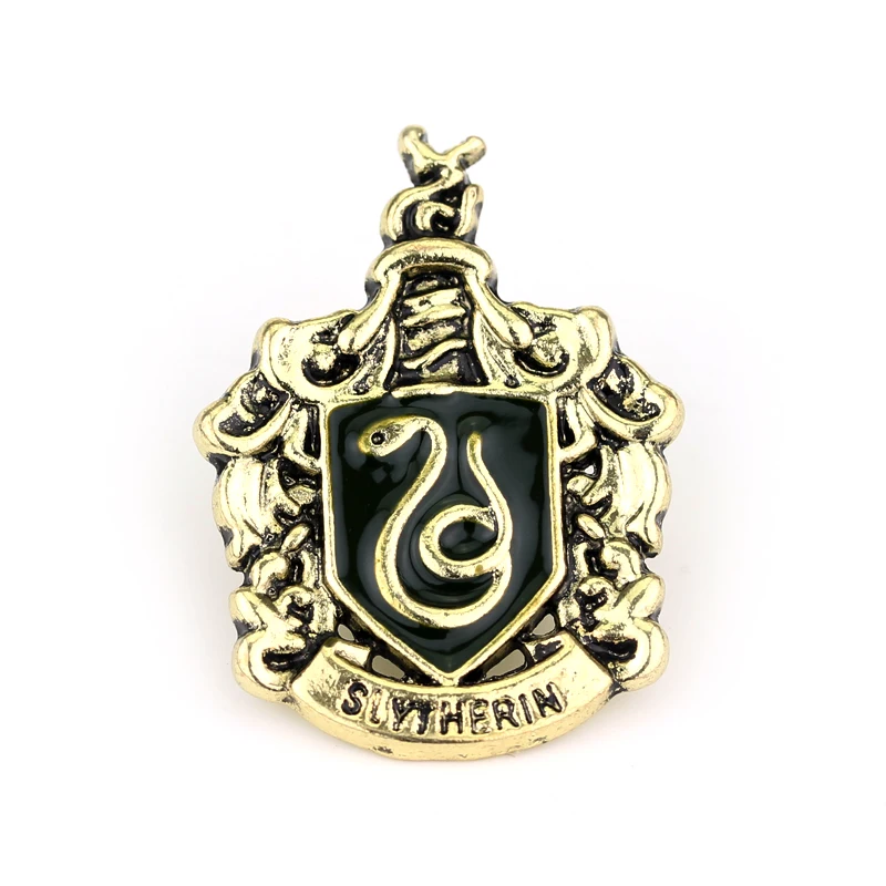 Фильм hp Хогвартс Магическая школа значок брошь Гриффиндор Hufflepuff Слизерин Ravenclaw школа логотип Эмаль Булавка для женщин и мужчин ювелирные изделия