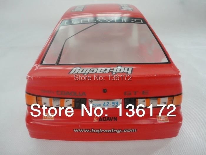 Ewellselling 1/10 RC car PVCracing корпус автомобиля 200 мм Артикул No 019Y желтый/красный 2 шт./лот |