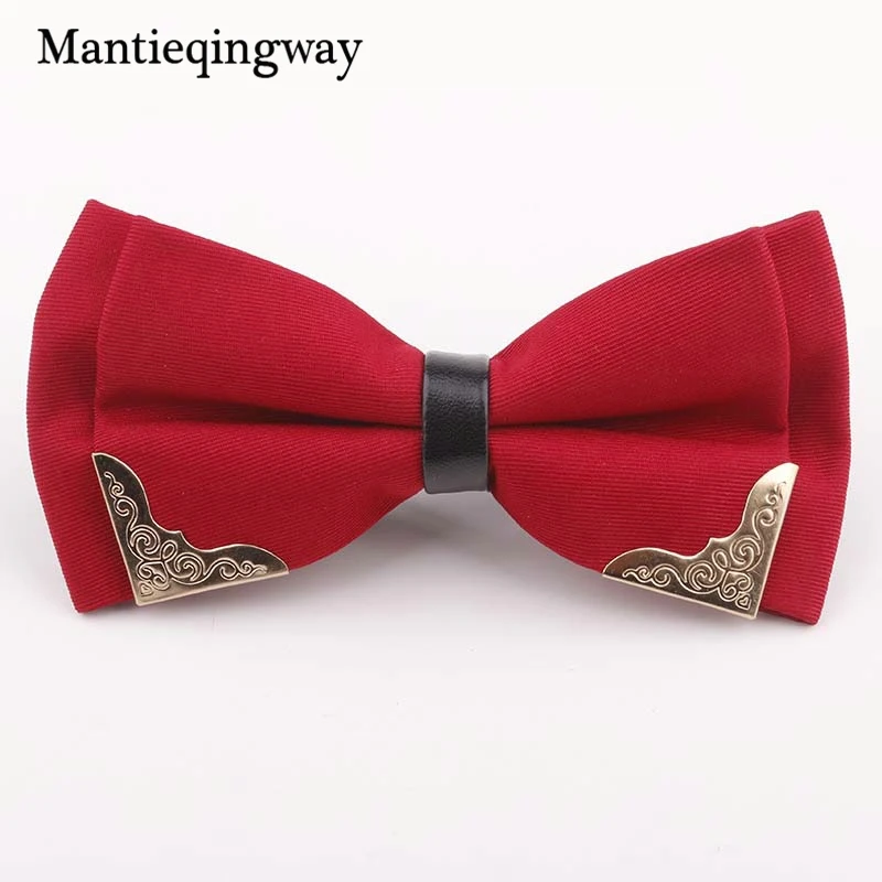 Мужской галстук бабочка mantieqingway однотонный деловой из полиэстера 6 см|bow tie|brand bow