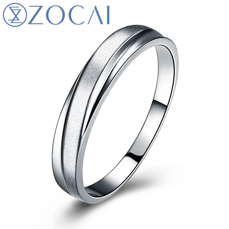 Men Ring ZOCAI пара 0,01 Ct сертифицированный бриллиант PT950 обручальные кольца для кольцо для женщин и мужчин кольцо Q00534AB - Цвет камня: Men Ring