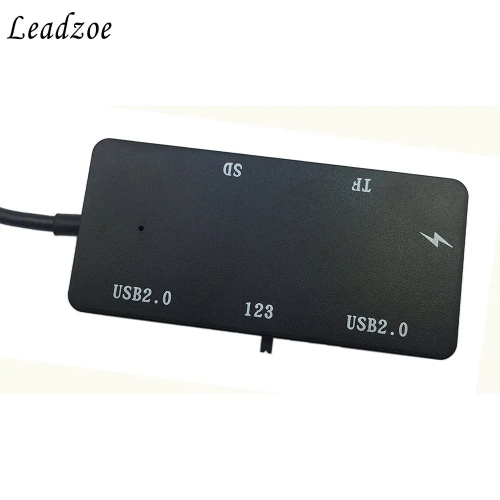 Leadzoe Micro USB OTG зарядный концентратор SD TF кард-ридер Кабель-адаптер с переключателем