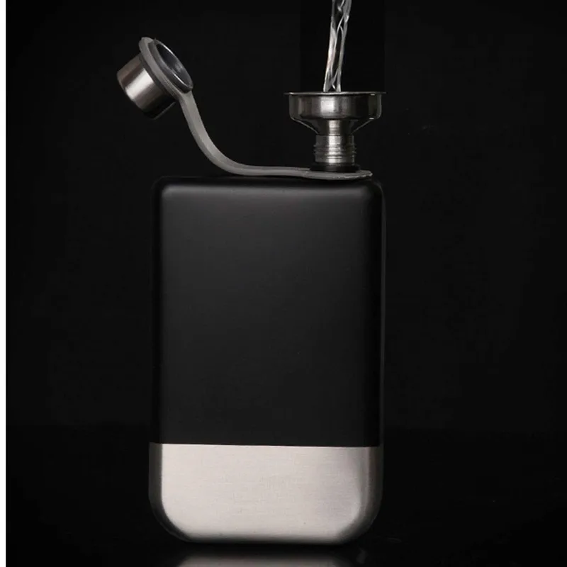 WOTMULY 9oz Stainless Steel Pocket Hip Flask With Funnel Whiskey Wine Bottle Alcohol Flagon For Gifts ST0011 | Дом и сад