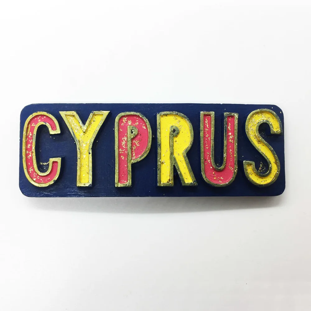 BABELEMI 1pcs Creative Letters Cyprus Travel Souvenirs Fridge Magnet Souvenir Refrigerator Magnets Home Decor | Дом и сад