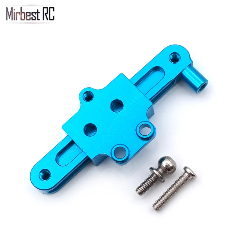 Алюминиевая стойка для рулевого сервопривода полная и стержень 0010 WLtoys 12428 12423
