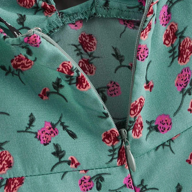 SHEIN розовое летнее платье в богемном стиле с цветочным узлом и оборкой на шее, женское Милое сексуальное платье без рукавов с v-образным вырезом и высокой талией