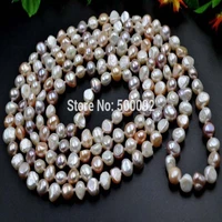 baroque 60 8mm freshwater cultured pearl necklace free shipping