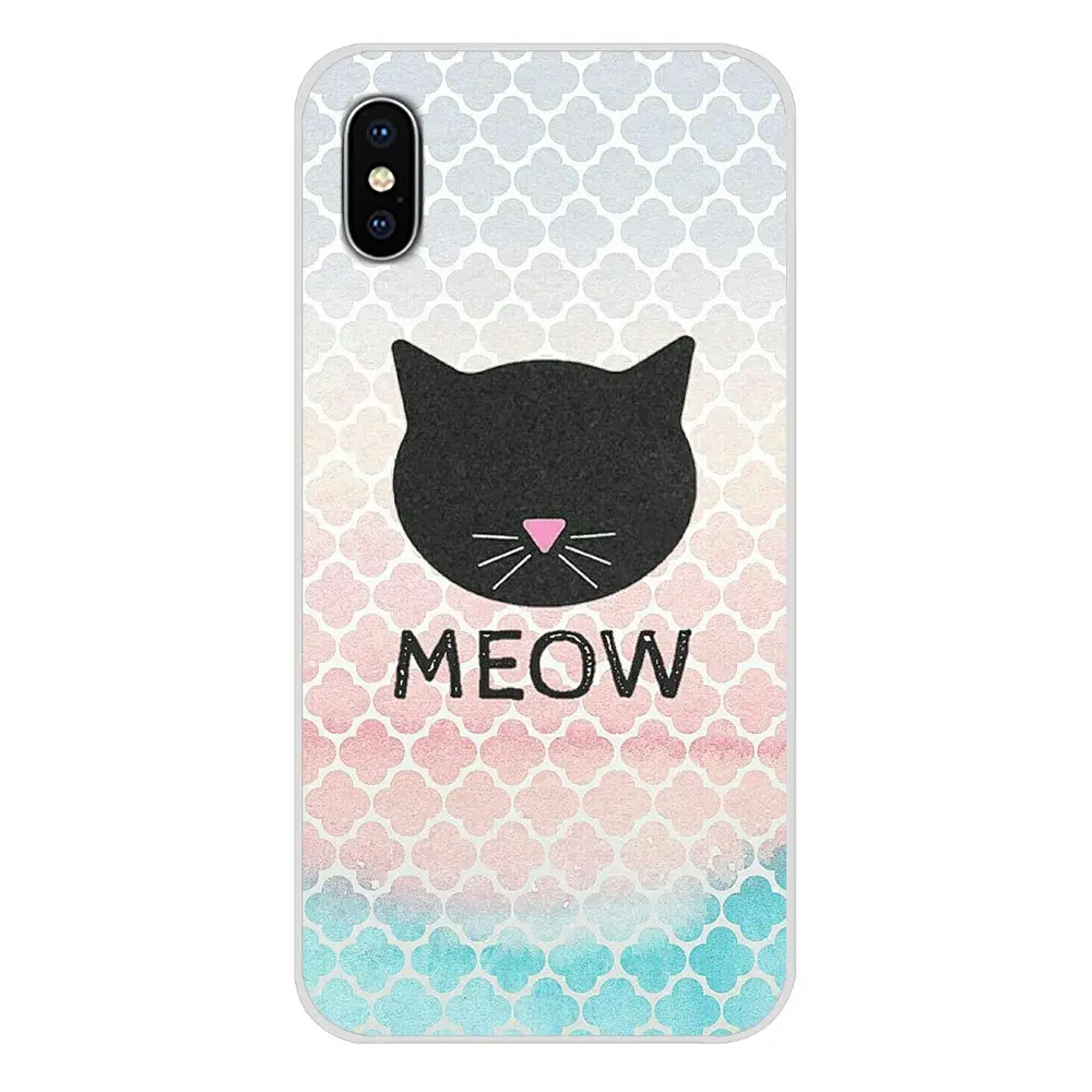 Аксессуары чехлы для телефонов Xiaomi Redmi 4A S2 Note 3 3S 4 4X 5 Plus 6 7 6A Pro Pocophone F1 lovely cat meow |