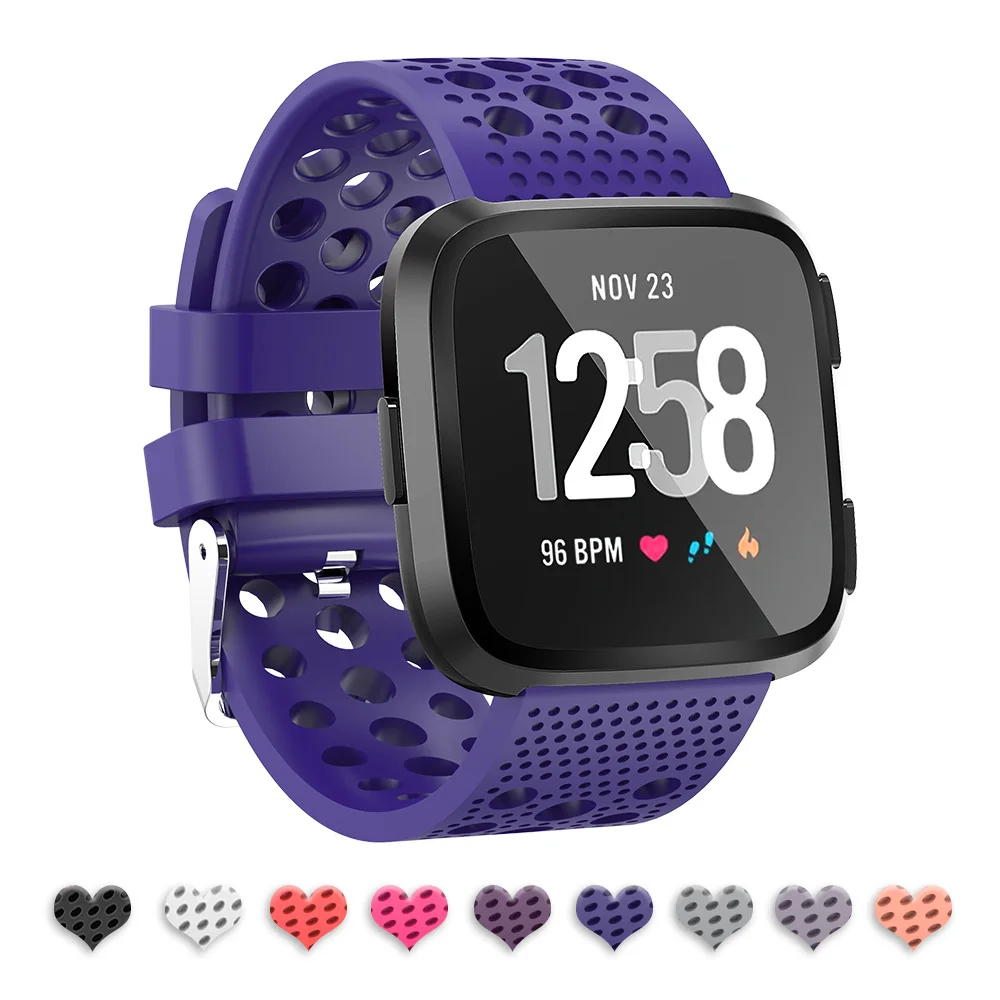 Для Fitbit Versa Bands спортивный материал для умные часы маленькие большие мужские и