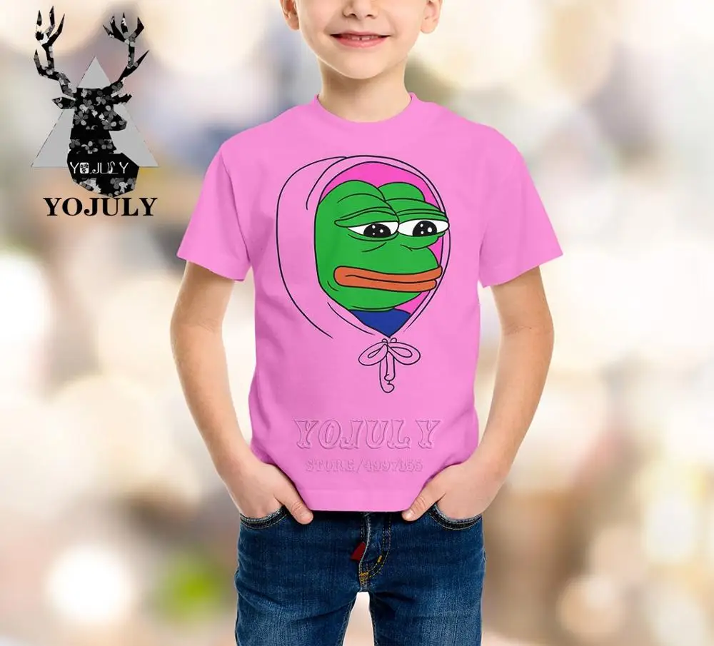 YOJULY грустная лягушка сетка красные животные Харадзюку для маленьких мальчиков