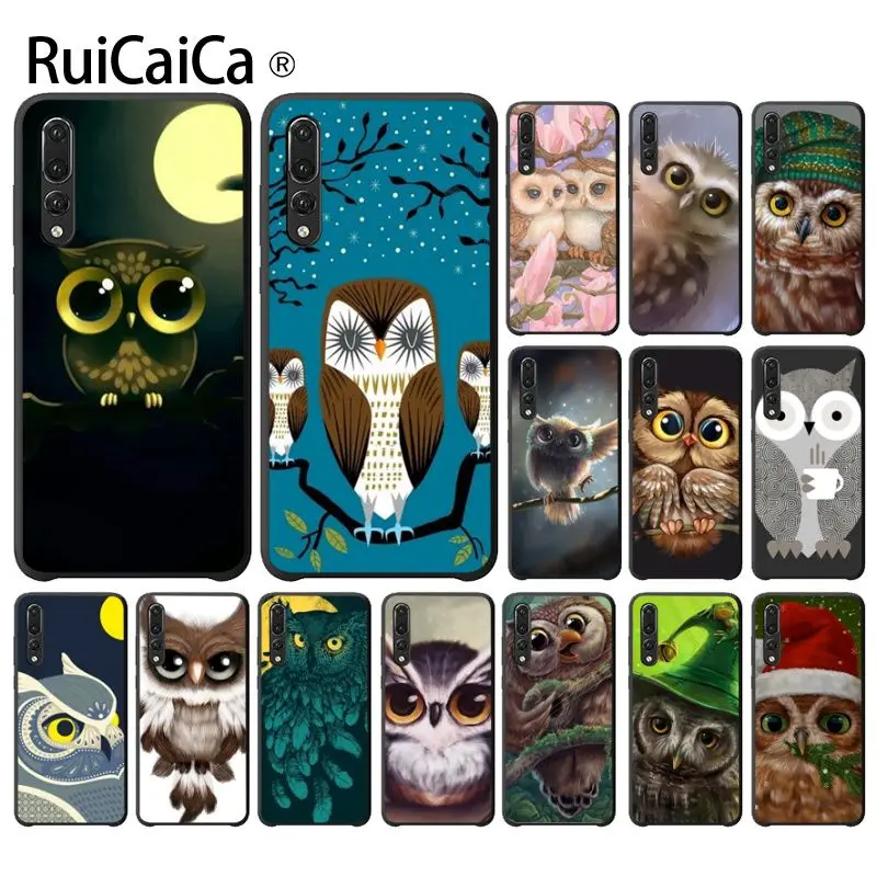 Чехол для мобильного телефона из ТПУ с милым мультяшным рисунком в виде совы Ruicaica