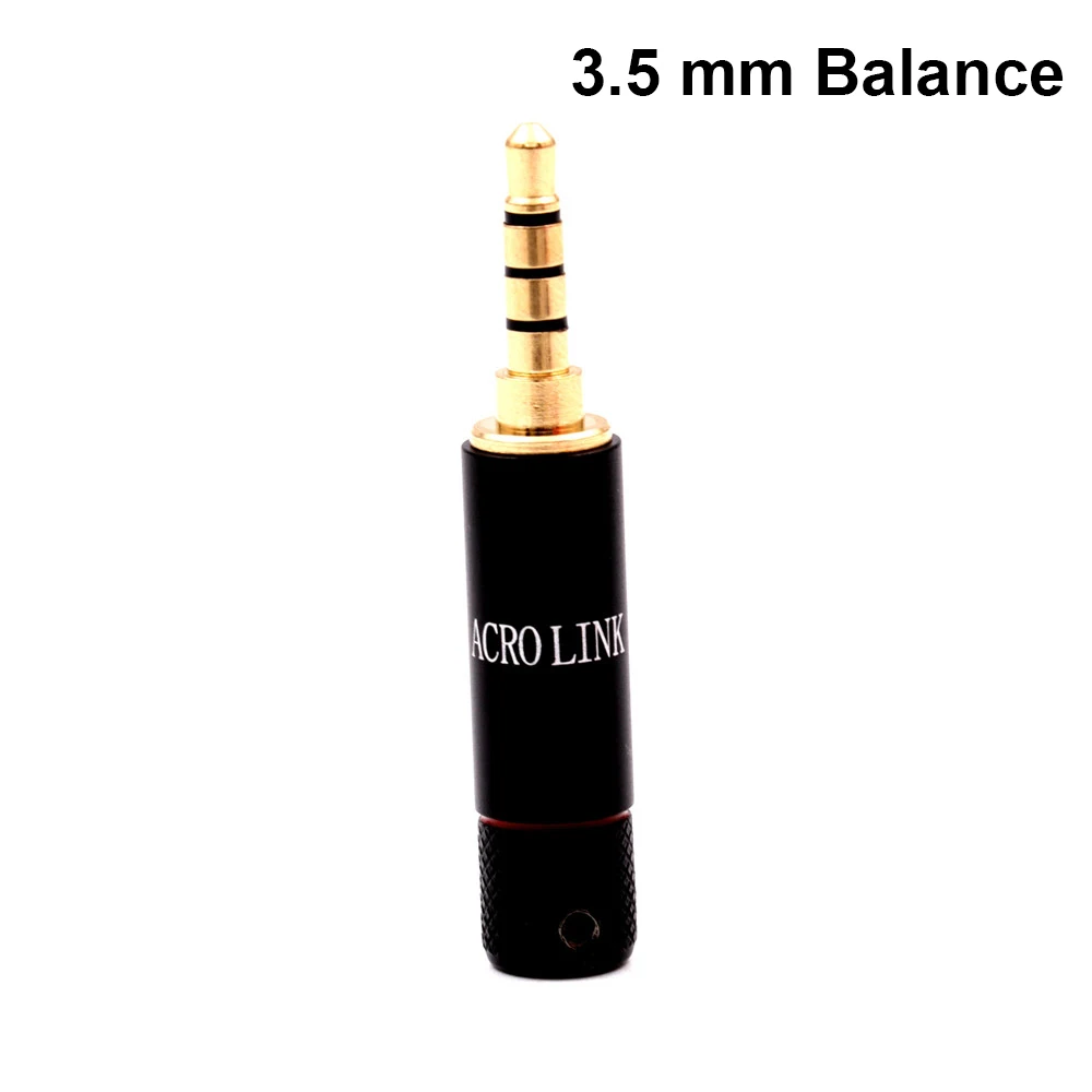 3.5mm Balance 2,5 мм/3,5 мм/4,4 мм Acrolink DIY HiFi Разъем для наушников аудио чистый латунный Позолоченный разъем для наушников 1 шт./лот - Цвет: 3.5mm Balance