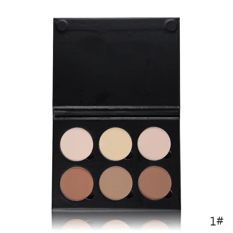 Хайлайтер Glow Kit палитра для контуринга крем контур паллет бронзаторы хайлайтеры стойкий легко носить макияж для лица набор - Цвет: 6 Colors Palette No1