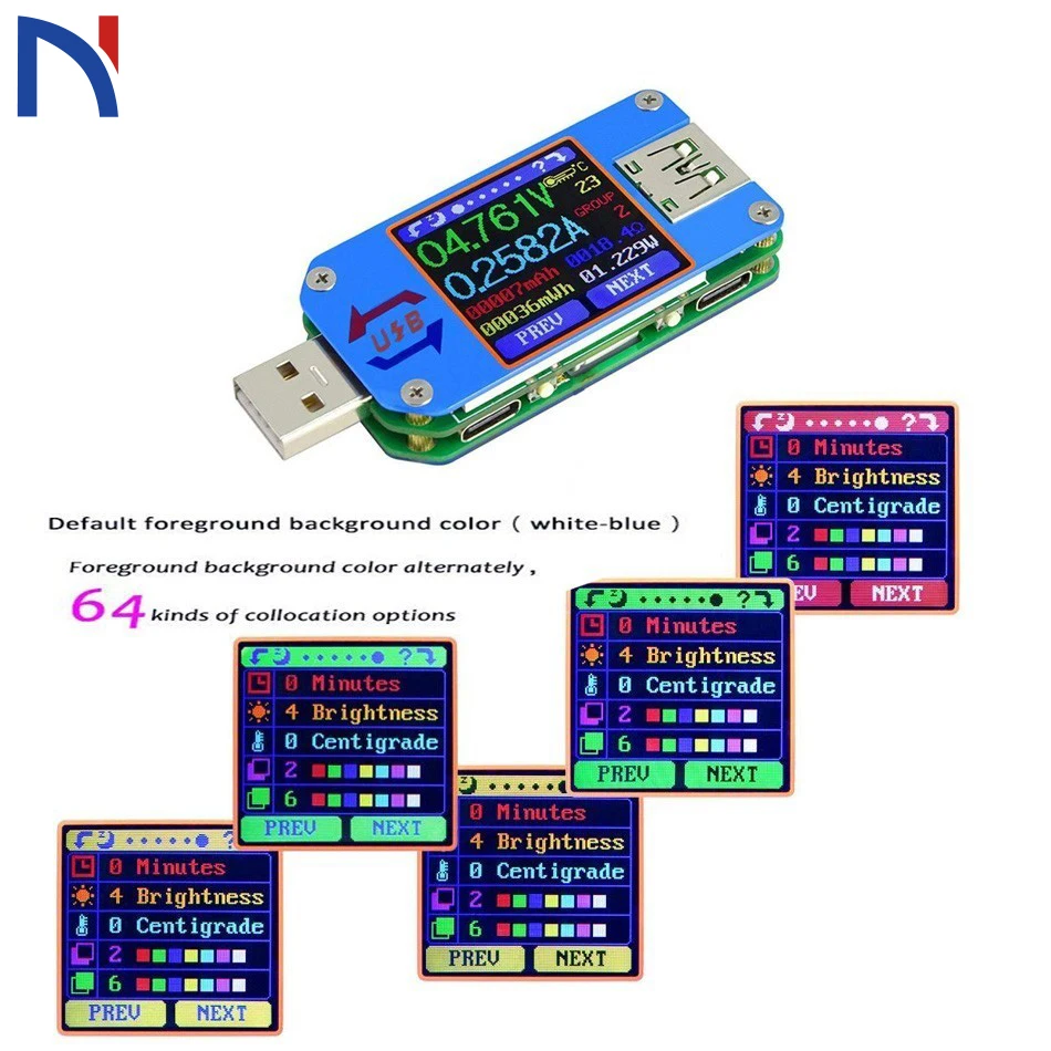 UM25 UM25C для приложения USB 2 0 Type C ЖК Вольтметр Амперметр измеритель напряжения тока