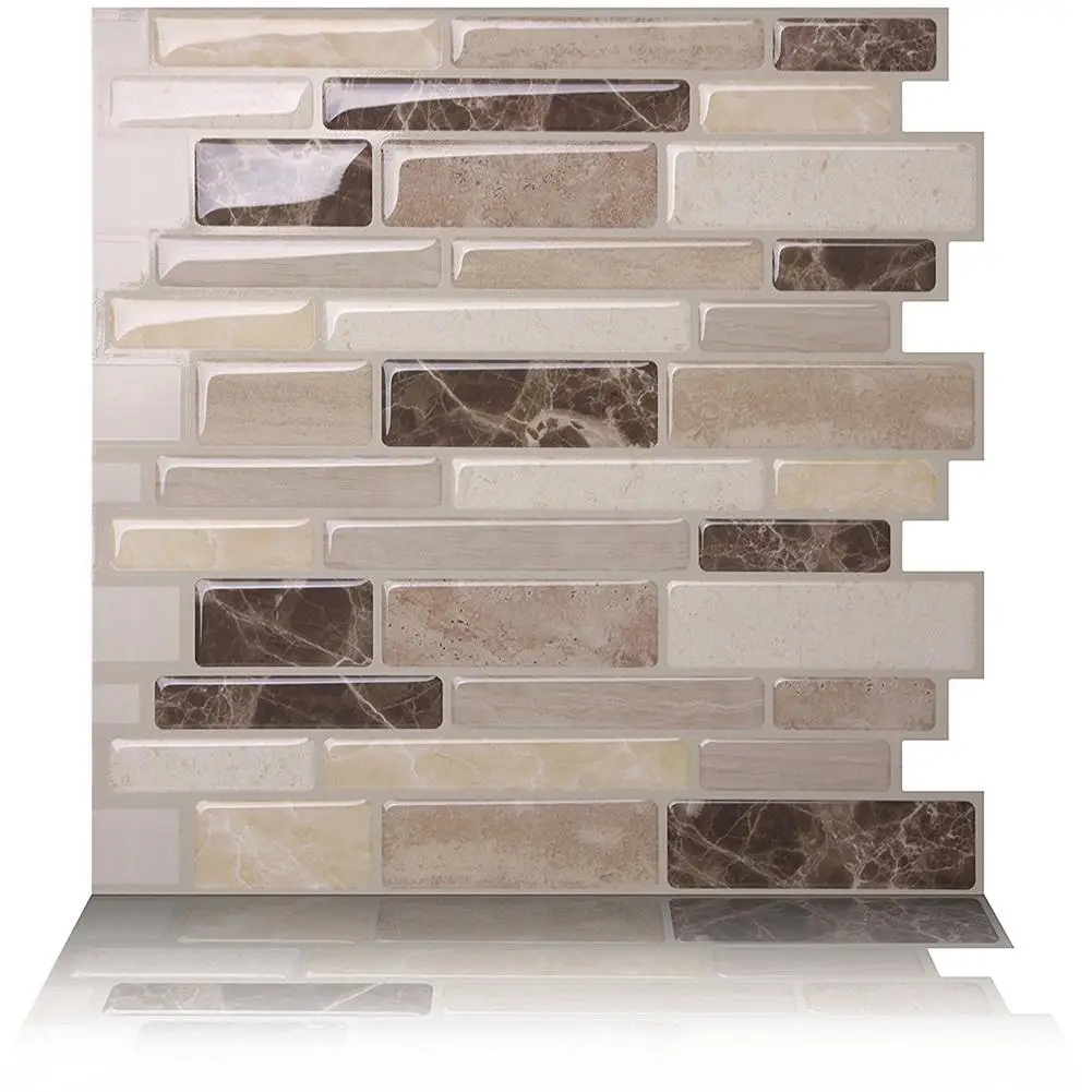Hot Modern PVC 3D Tile Style Self-Adhesive Wallpaper Home Room DIY Wall Sticker Decor | Дом и сад