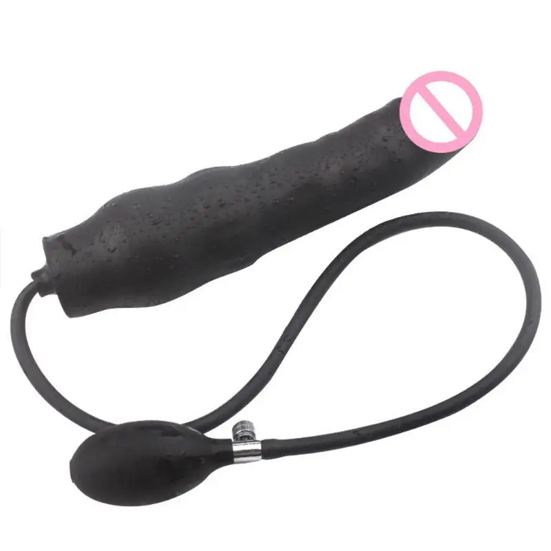 Silicone Anal Plug Inflatable Dildo Butt Stretcher Pump Expandable Massager Sex Toy for Women Men |