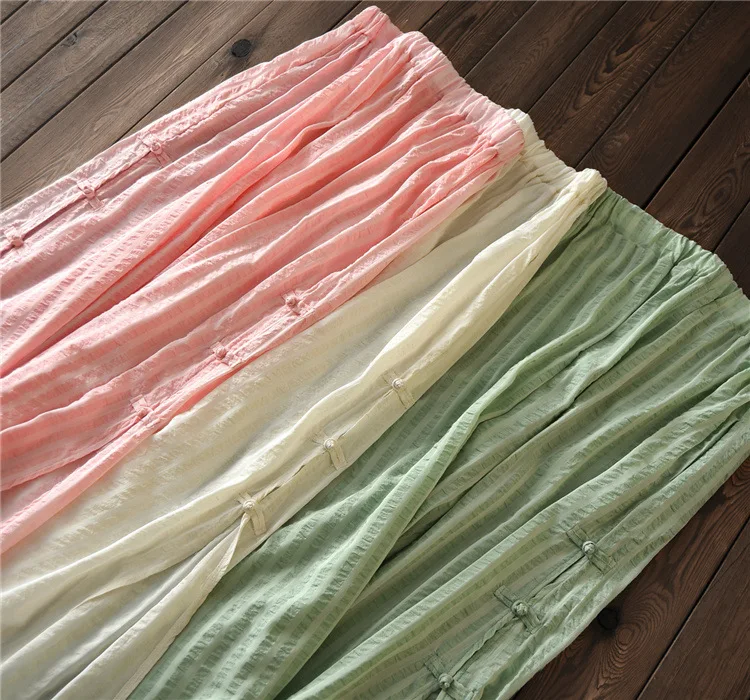 Suvance летние винтажные однотонные Лоскутные широкие брюки с эластичной талией