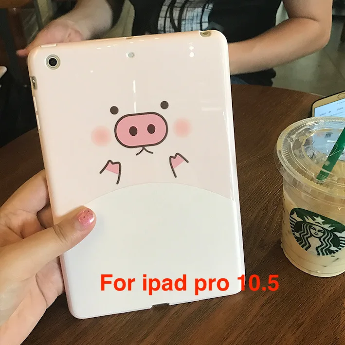 Симпатичные kawayi чехол Обложка для ipad Pro10.5 9,7 air2 Мягкая обложка для ipad Air1 чехол mini1/2/3/4 для ipad подставка держатель - Цвет: ipad pro 10.5 p