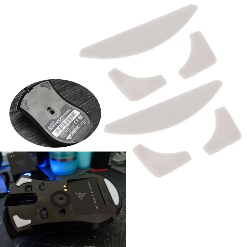Ножки для игровой мыши 2 компл./упак. Tiger коньки Razer DeathAdder белая мышь скользит по