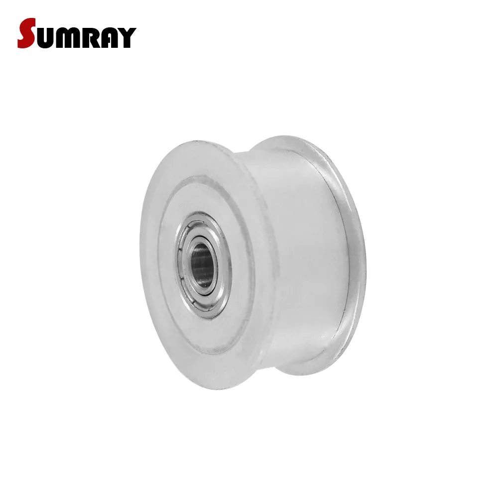 

5M Idler Pulley 25T Without Teeth 5/6/7/8/10/12/15mm Inner Bore Passive Pulley Wheel 27mm Belt Width Tension Belt Idler Pulley