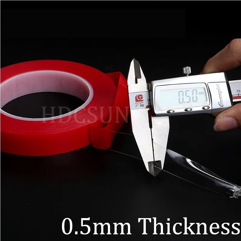 Суперпрочная двухсторонняя акриловая клейкая лента толщиной 0 5 мм 5-20 * 3 м для iphone