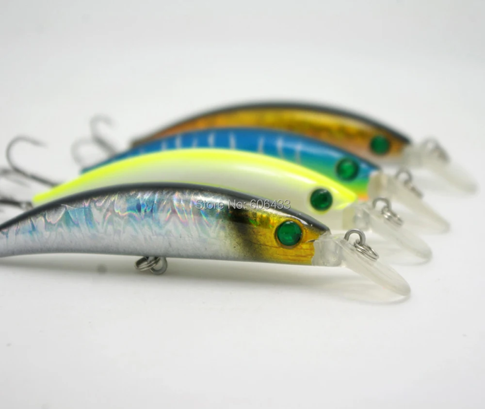 

10PCS Fishing Fish Minnow lure Lures hook fish baits 10cm 9g Free shipping
