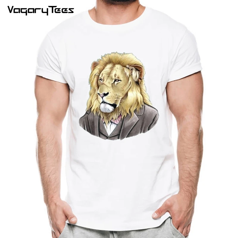 Мужская футболка с забавным дизайном Mr Lion/Koala летняя модная изображением