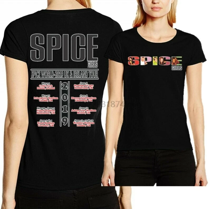 Spice Girls World Великобритания и Ирландия Тур 2019 поп группа футболка Топ|Мужские