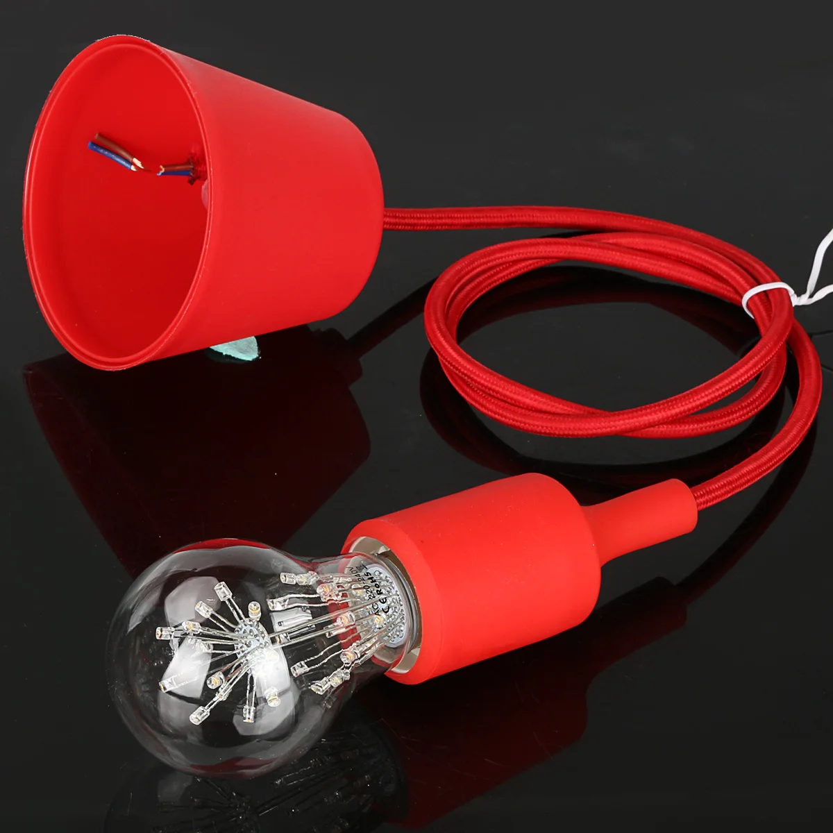 Ретро LED E27 3 Вт 220 В Светодиодная лампа Эдисона теплая желтая винтажная COB
