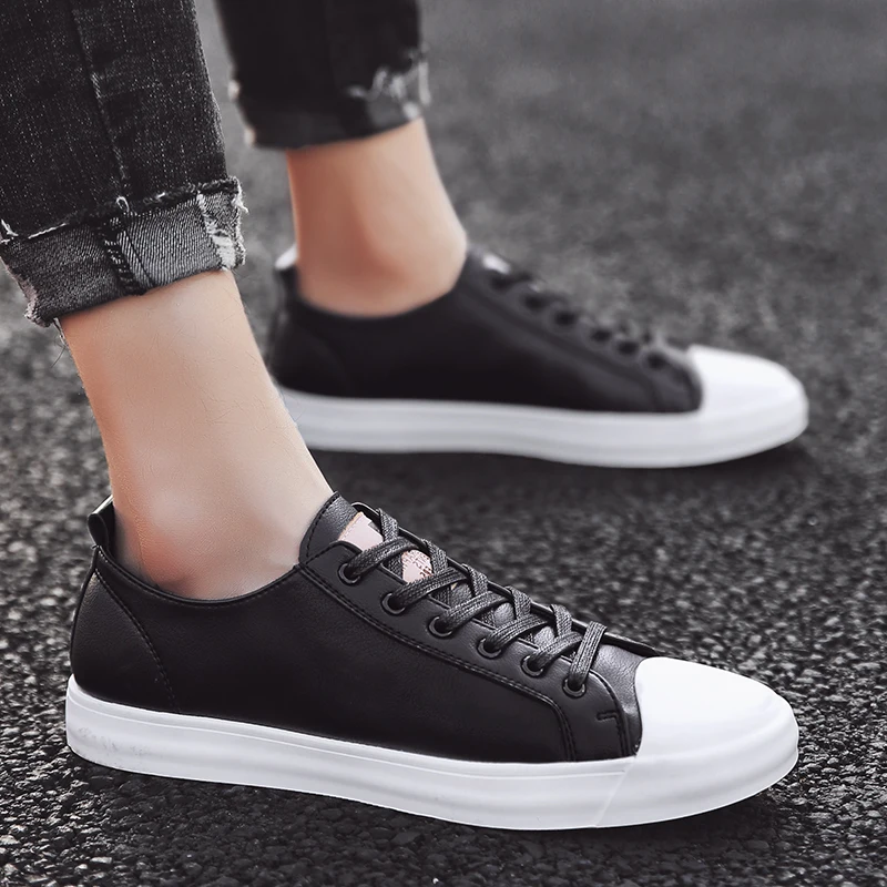 New High Quality Leather Men Classic Style Shoes Spring&ampautumn Casual Low Top Man Designer Luxury Footwear | Обувь