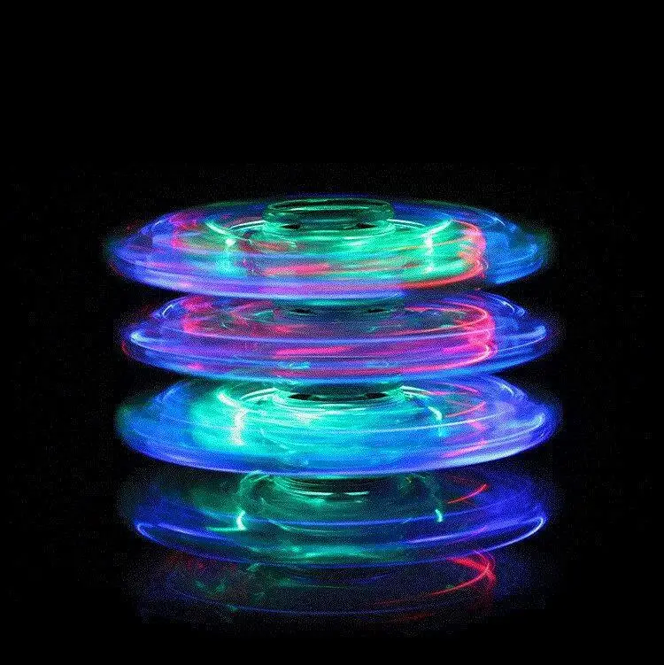 Luces LED Fidget spinner металлическая антистрессовая игрушка для взрослых аутизм ручная